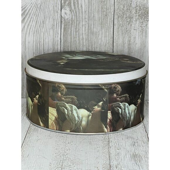 Vintage Renaissance Angel Painting Tin - Picture 3 of 6